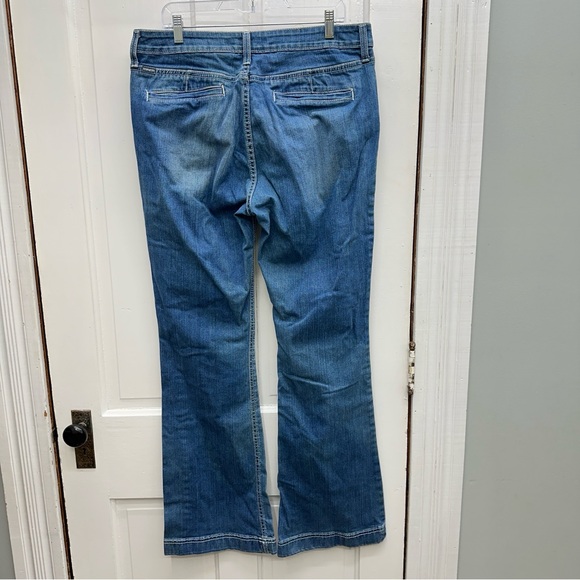 Cinch Lynden western wear wide leg denim trouser jeans women's 33 15 long tall - Picture 5 of 6